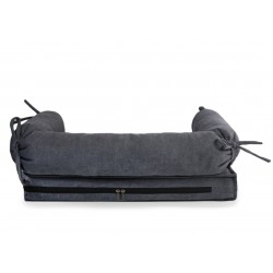 Лежак HugRoll велюр сірий L-17 (L-17/2)
