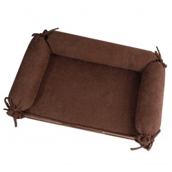 Лежак HugRoll велюр шоколад L-18 (L-18/1)