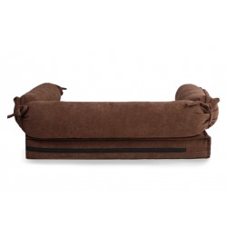 Лежак HugRoll велюр шоколад L-18 (L-18/1)