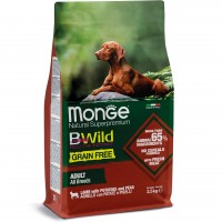 Сухий корм для собак Monge Dog Bwild Grain Free Ягня 2.5 кг (8009470011723)