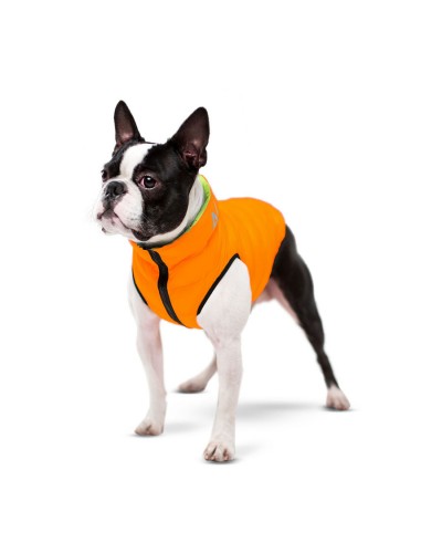 Курточка для собак AiryVest двостороння, розмір M 47, помаранчево-салатова (4823089304588)