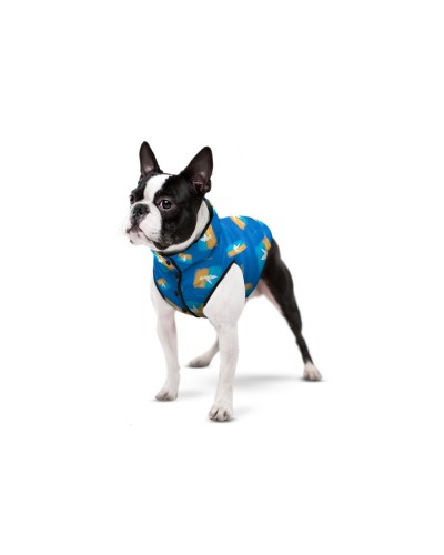 Курточка для собак WAUDOG Clothes малюнок "Прапор", S35, В 45-47 см, С 31-36 см (4823089355610)