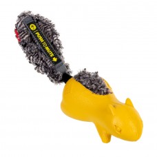 Іграшка для собак Білка з пищалкой що відключається, жовтий GiGwi Push to mute, гума, штучне хутро, 30 см (4823089351957)